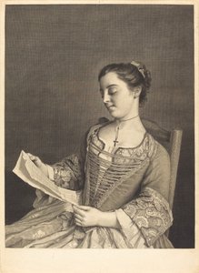 Mlle. Lavergne von Jean Daullé and Simon Francois Ravenet I after Jean Étienne Liotard