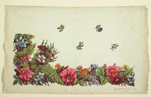 Blumendesign für bedruckten Stoff