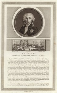 Porträt von Charles Alexandre, vicomte de Calonne von Jean Duplessi Bertaux