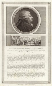 Porträt von Honore Gabriel Riqueti, comte de Mirabeau