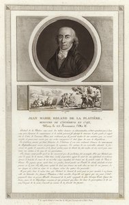 Porträt von Jean-Marie Roland, vicomte de la Platiere