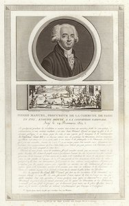Porträt von Louis Pierre Manuel von Jean Duplessi Bertaux