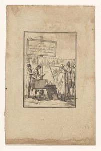 Stand eines Druckhändlers (Suite des cris des marchands ambulants de Paris) von Jean Duplessis Bertaux