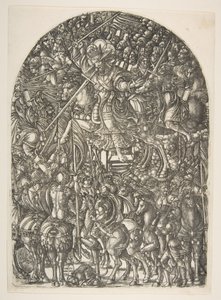 Christus auf einem weißen Pferd, aus der Apokalypse