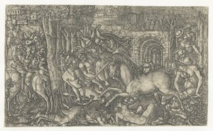 Der König flieht vor dem Einhorn von Jean Duvet