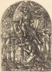 Der heilige Johannes sieht die sieben goldenen Leuchter