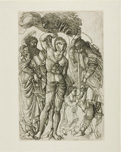 Heiliger Sebastian, Heiliger Antonius und Heiliger Rochus von Jean Duvet
