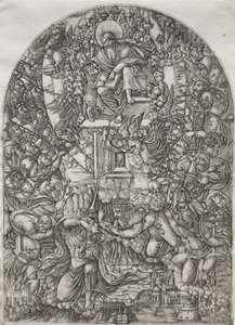 Die Apokalypse: St. Johannes wird in den Himmel gerufen, 1555 von Jean Duvet
