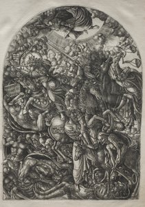 Die Apokalypse: St. Johannes sieht die vier Reiter, 1546-1556 von Jean Duvet