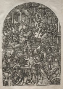Die Apokalypse: Das Martyrium des heiligen Johannes des Evangelisten von Jean Duvet