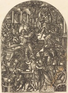 Das Martyrium des heiligen Johannes des Evangelisten von Jean Duvet