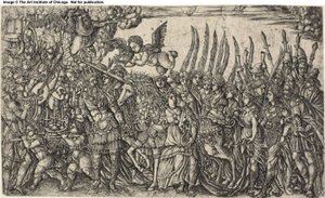 Triumph des Einhorns von Jean Duvet