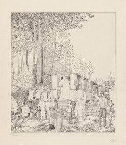 La Halte des Bohémiens von Jean Emile Laboureur