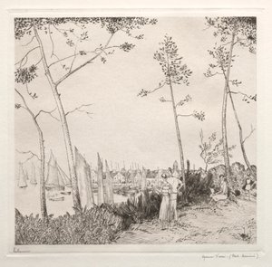 Der Spaziergang am Hafen von Jean Emile Laboureur