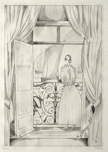 Der Balkon über dem Meer von Jean Emile Laboureur