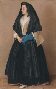 Eine elegante junge Frau in maltesischer Tracht von Jean Étienne Liotard