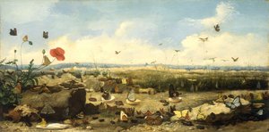 Das Rennen der Schmetterlinge, 1872 von Jean Eugene Doneaud