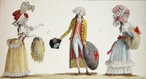 Männliche und weibliche Kostüme in Frankreich von Jean Florent (after) Defraine