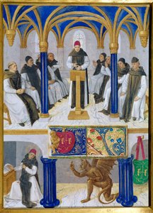 Darstellung des Heiligen Bernhard von Clairvaux (1090-1153) von Jean Fouquet