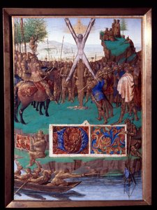 Der Märtyrer von Saint Andre, Miniatur aus dem Stundenbuch von Stephen Chevalier von Jean Fouquet