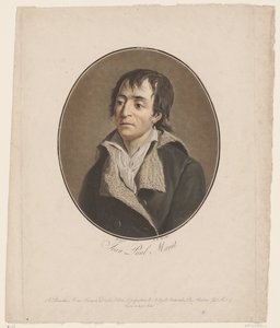 Porträt von Jean Paul Marat von Jean Francois (after) Garnerey
