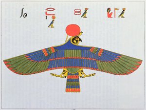 Der Gott Horus dargestellt in Form eines Sperberfalken, 1823