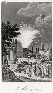 Feuerwerk im Jardin de Tivoli, um 1826