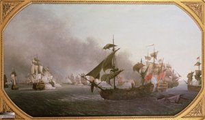 Seeschlacht vor der Insel Grenada, 6. Juli 1779, 1788 von Jean Francois Hue