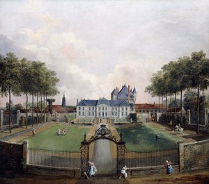 Ansichten des Château de Mousseaux und seiner Gärten