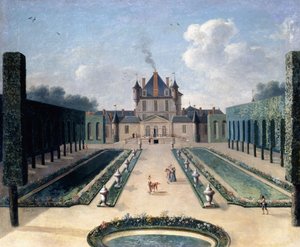Ansichten des Château de Mousseaux und seiner Gärten