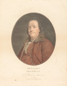 Benjamin Franklin, 1789 von Jean Francois Janinet, Joseph Siffred Duplessis