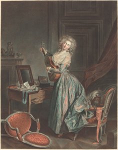 Eine Frau spielt Gitarre, 1788-1789