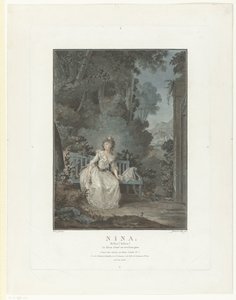 Porträt von Madame Dugazon von Jean Francois Janinet