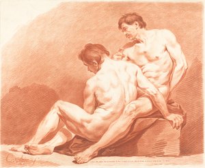 Zwei männliche Akte, ca. 1774