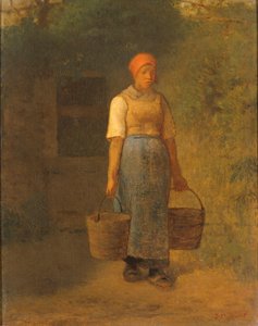 Mädchen trägt Wasser von Jean Francois Millet