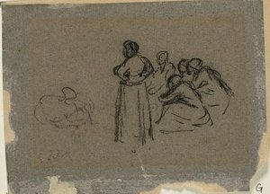 Gruppe von Frauen von Jean Francois Millet