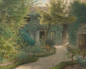 Haus von Théodore Rousseau in Barbizon von Jean Francois Millet
