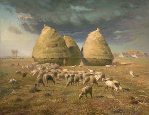 Heuhaufen: Herbst, ca. 1874 von Jean Francois Millet
