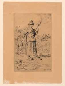 Die Spinnerin von Jean Francois Millet