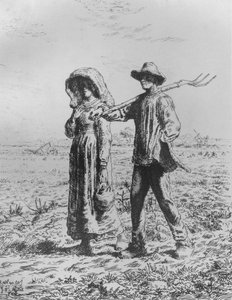 Le Départ Pour Le Travail, 1863 von Jean Francois Millet