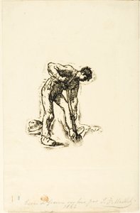 Bauer beim Graben von Jean Francois Millet