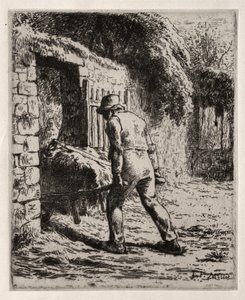 Bauer kehrt vom Misthaufen zurück von Jean Francois Millet