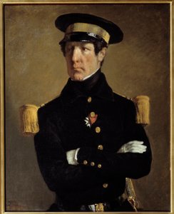 Porträt von Leutnant Pierre Claude Aimable Gachot. Gemälde von Jean Francois Millet von Jean Francois Millet