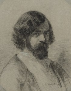 Porträt von Narcisse Virgile Diaz de la Peña von Jean Francois Millet