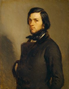Porträt eines Mannes, ca. 1845 von Jean Francois Millet