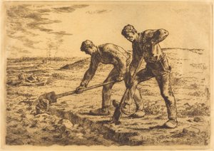 Die Gräber von Jean Francois Millet