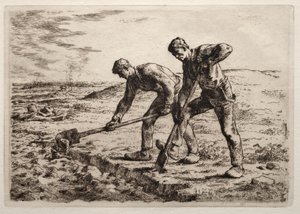 Die Gräber von Jean Francois Millet