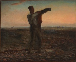 Das Ende des Tages, Abendstimmung von Jean Francois Millet