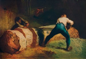 Die Holzsägen, Les scieurs de long, ca. 1850