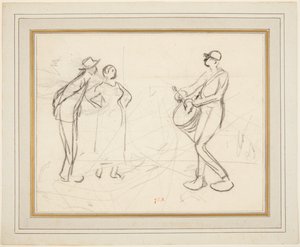 Drei Figuren von Jean Francois Millet